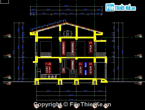 bản vẽ kiến trúc biệt thự,hạng mục kiến trúc biệt thự,kết cấu biệt thự 2 tầng,kiến trúc biệt thự,bản vẽ cad biệt thự,bản vẽ autocad biệt thự.